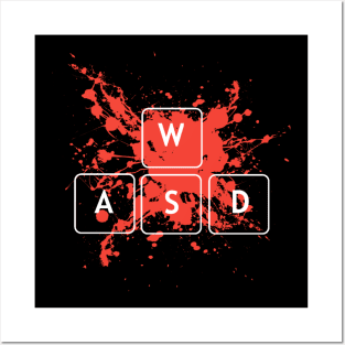 Wasd Gaming Keys Posters and Art